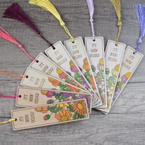 It's Book o'clock - Laser engraved bookmark