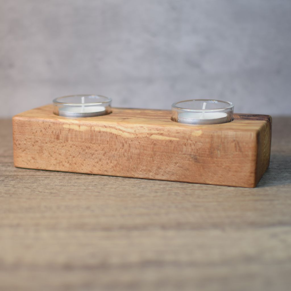 Spalted Beech Tealight Holder - Image 5