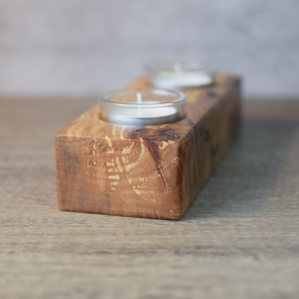 Spalted Beech Tealight Holder - Image 4