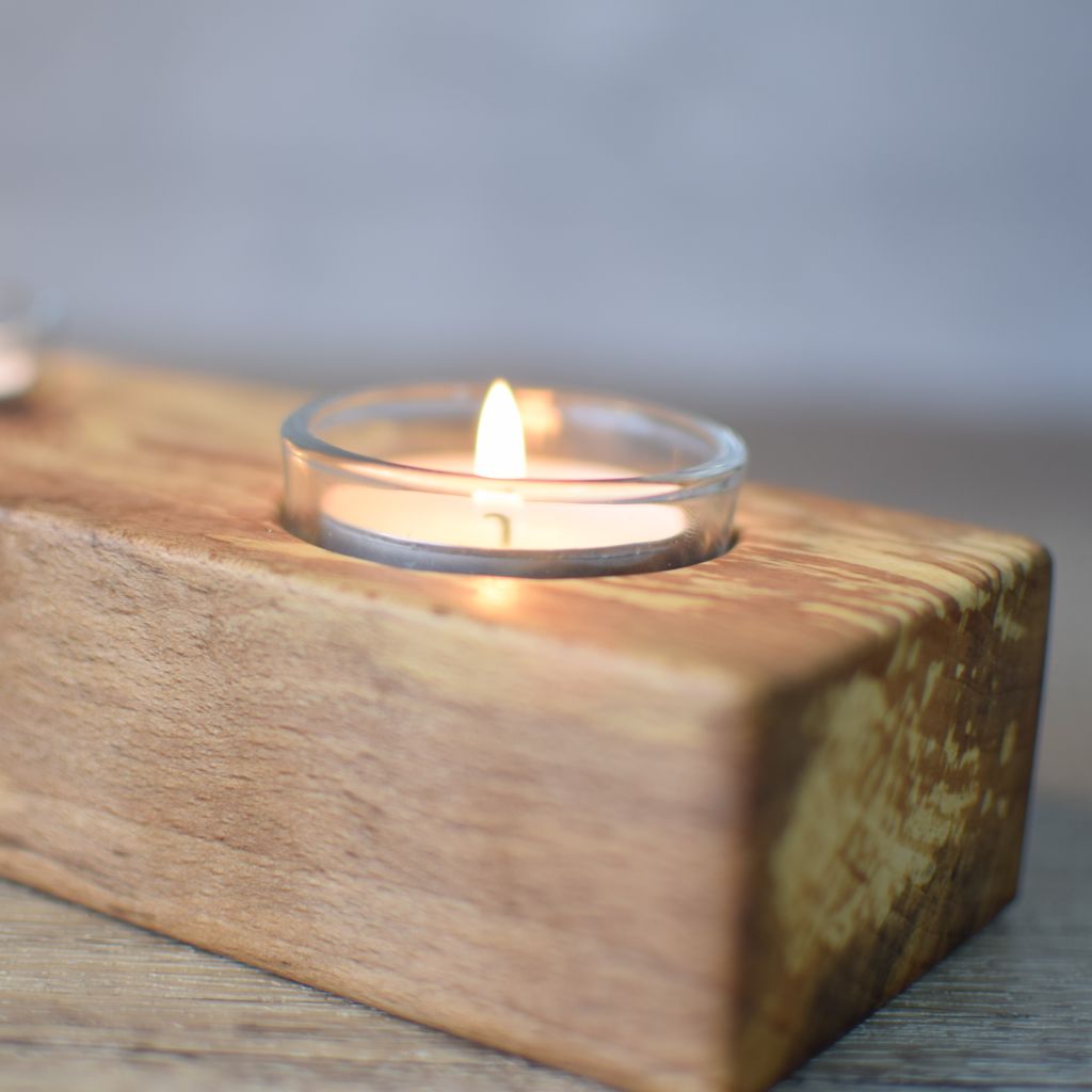Wooden Tealight Holder - Image 2