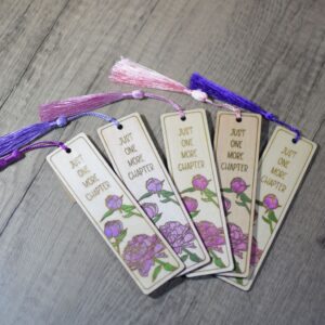 One More Chapter - laser engraved bookmark