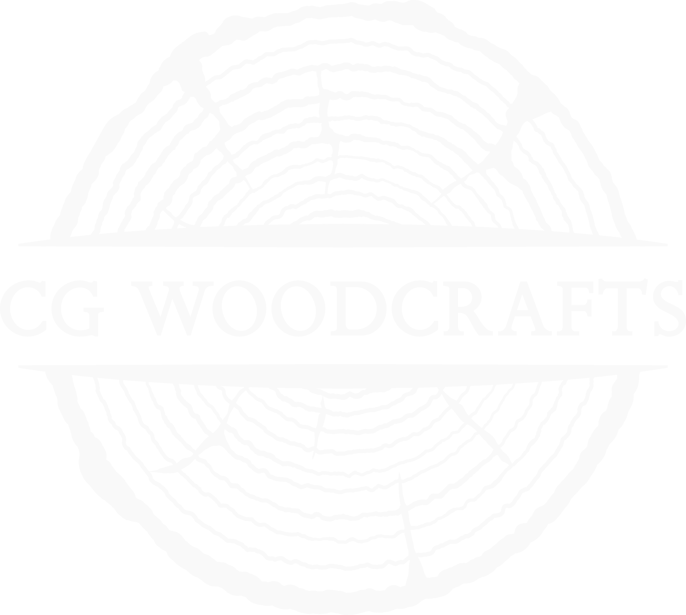 white logo cg woodcrafts white log