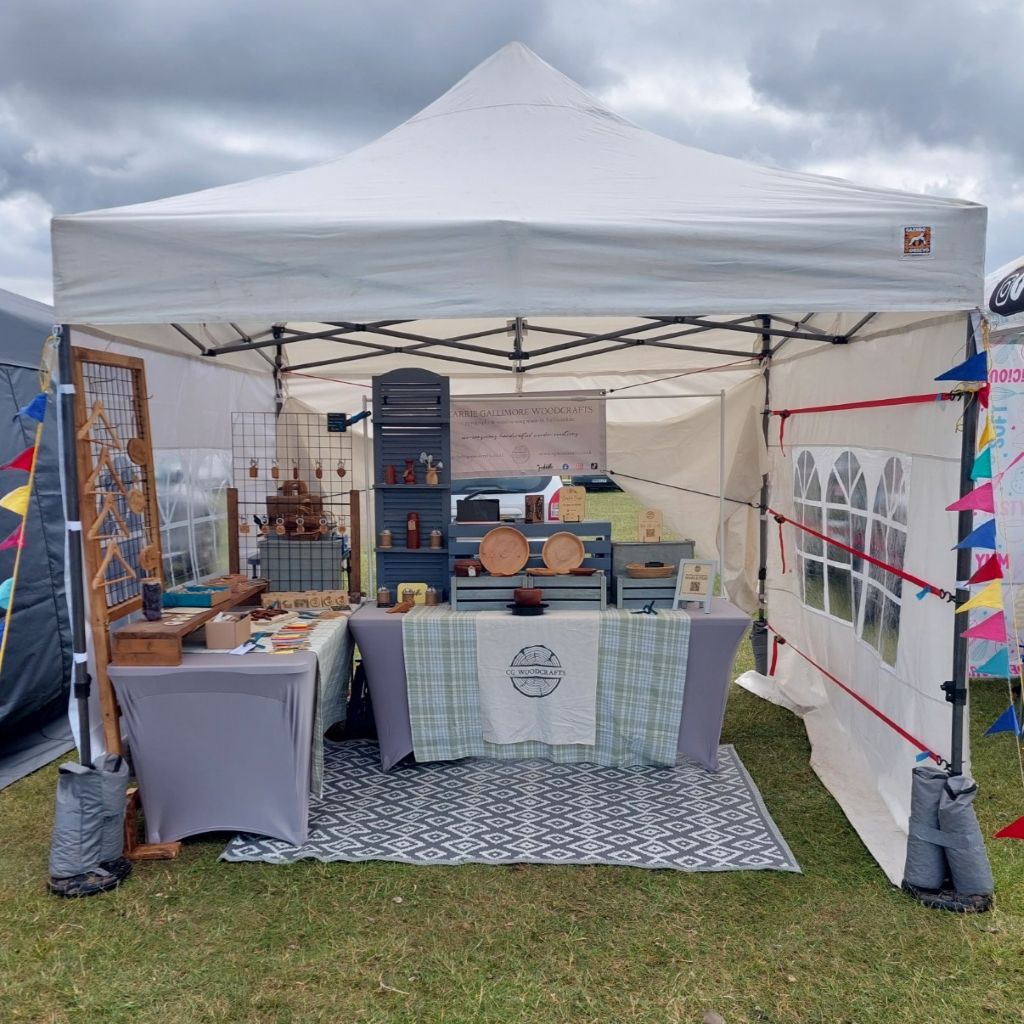 photo of my market stall gazebo at Barton Marina Artisan