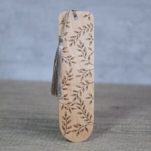 Leaves - Pyrography Bookmark