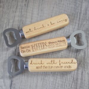 Cheers! - Laser Engraved Bottle Openers