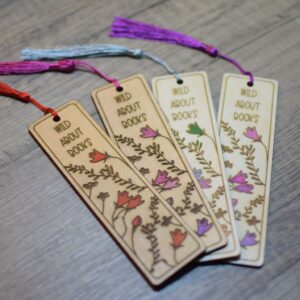 Wild About Books - Laser Engraved Bookmark